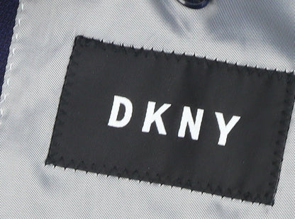 Mens UK Size 44 DKNY Regular Blue Suit Jacket