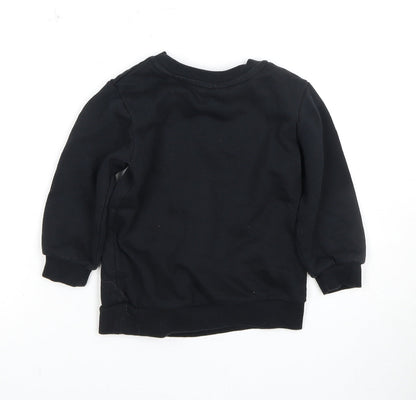 Disney Girls' Black Minnie Sequin Pullover Sweatshirt 2-3 Years