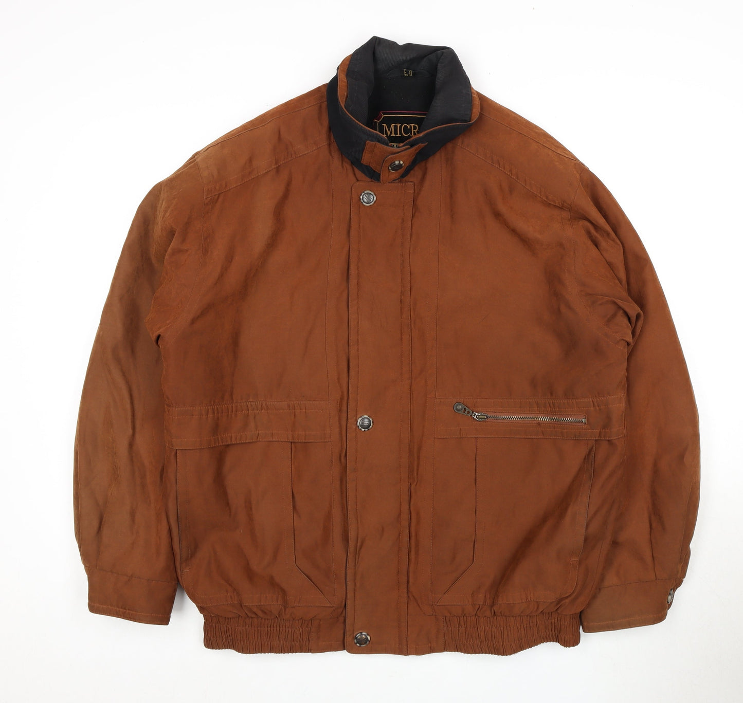 Mens UK Size 40 Micro Brown Basic Jacket