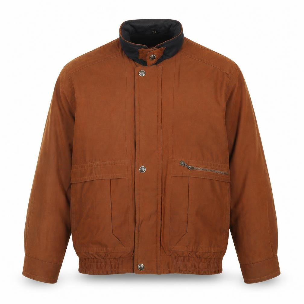Mens UK Size 40 Micro Brown Basic Jacket