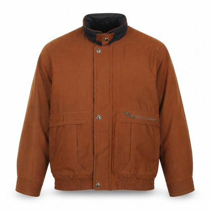 Mens UK Size 40 Micro Brown Basic Jacket
