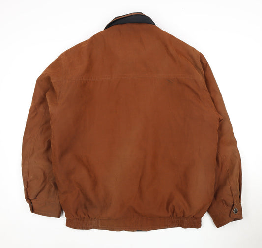 Mens UK Size 40 Micro Brown Basic Jacket