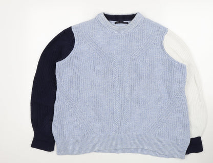 Womens UK Size L Marks and Spencer Blue Pullover Jumper