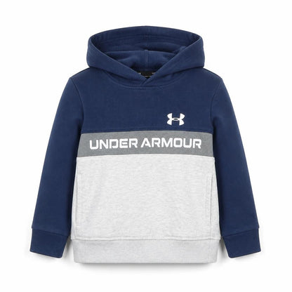 Under Armour Boys Blue Grey Pullover Hoodie 3-4 Years