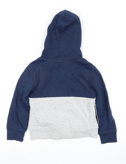 Under Armour Boys Blue Grey Pullover Hoodie 3-4 Years