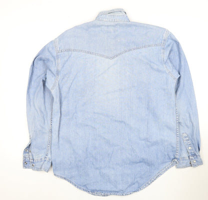 Original B-52 Jeanswear Men's Blue Denim Shirt Size S