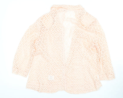 Roman Women's Pink Lace Blazer Size 14