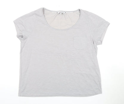 Womens UK Size 16 Crew Clothing Co. Grey  T-Shirt