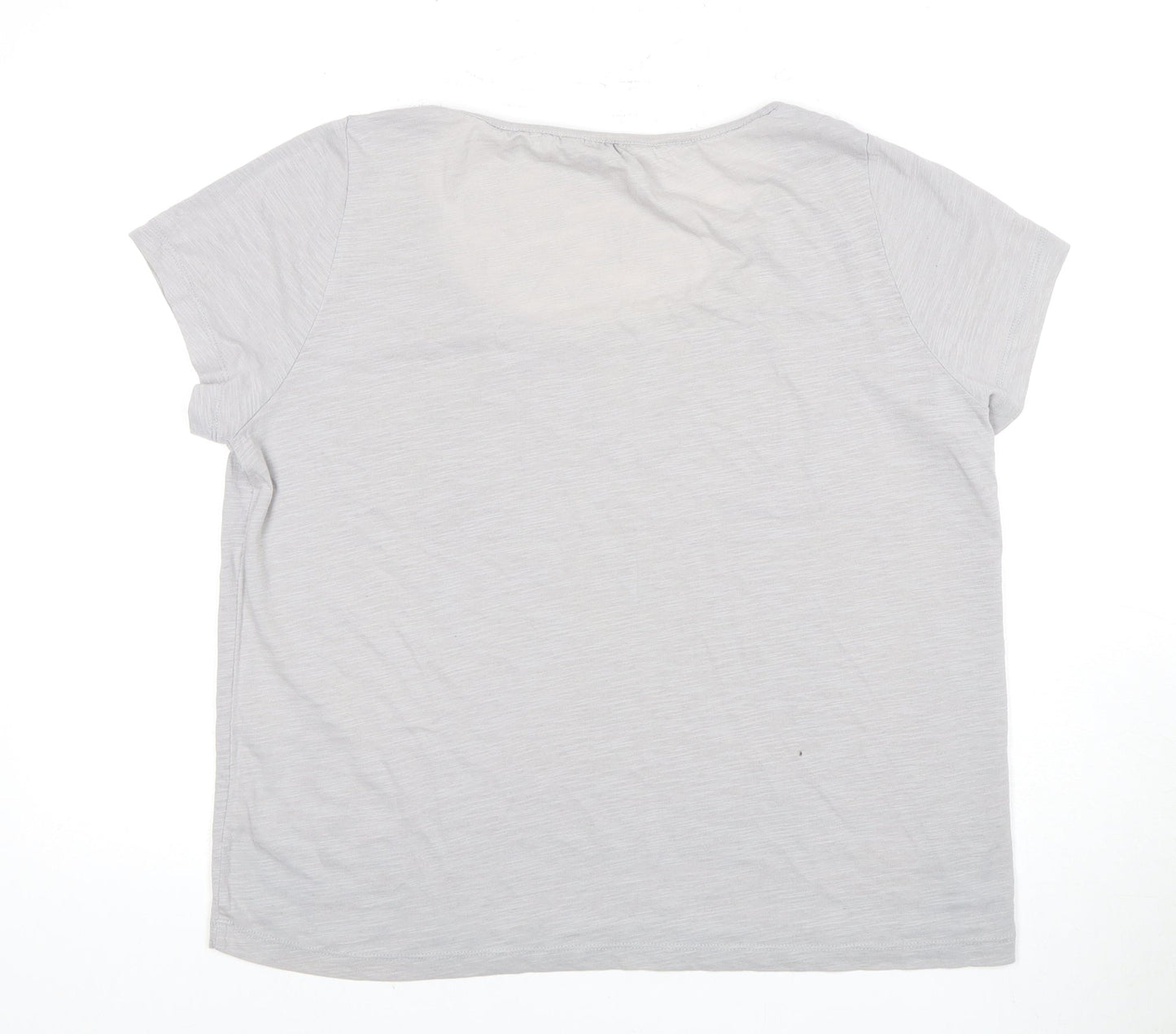Womens UK Size 16 Crew Clothing Co. Grey  T-Shirt