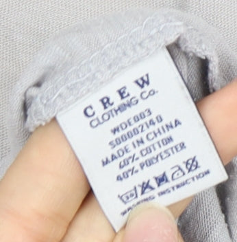 Womens UK Size 16 Crew Clothing Co. Grey  T-Shirt