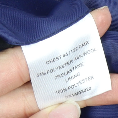 Mens UK Size 44 Greenwoods Regular Black Suit Jacket