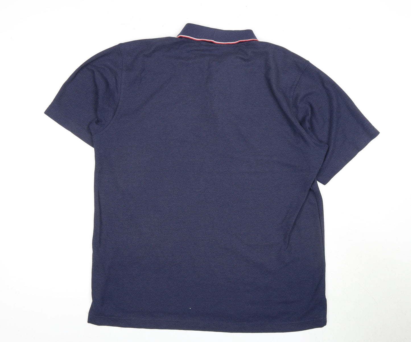 Admiral Men's Blue Polo Shirt - Medium Sports Football