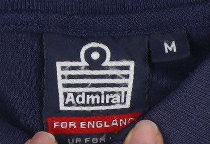 Admiral Men's Blue Polo Shirt - Medium Sports Football