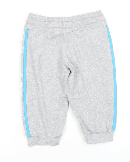 Adidas Girls Grey Athletic Shorts 7-8 Years