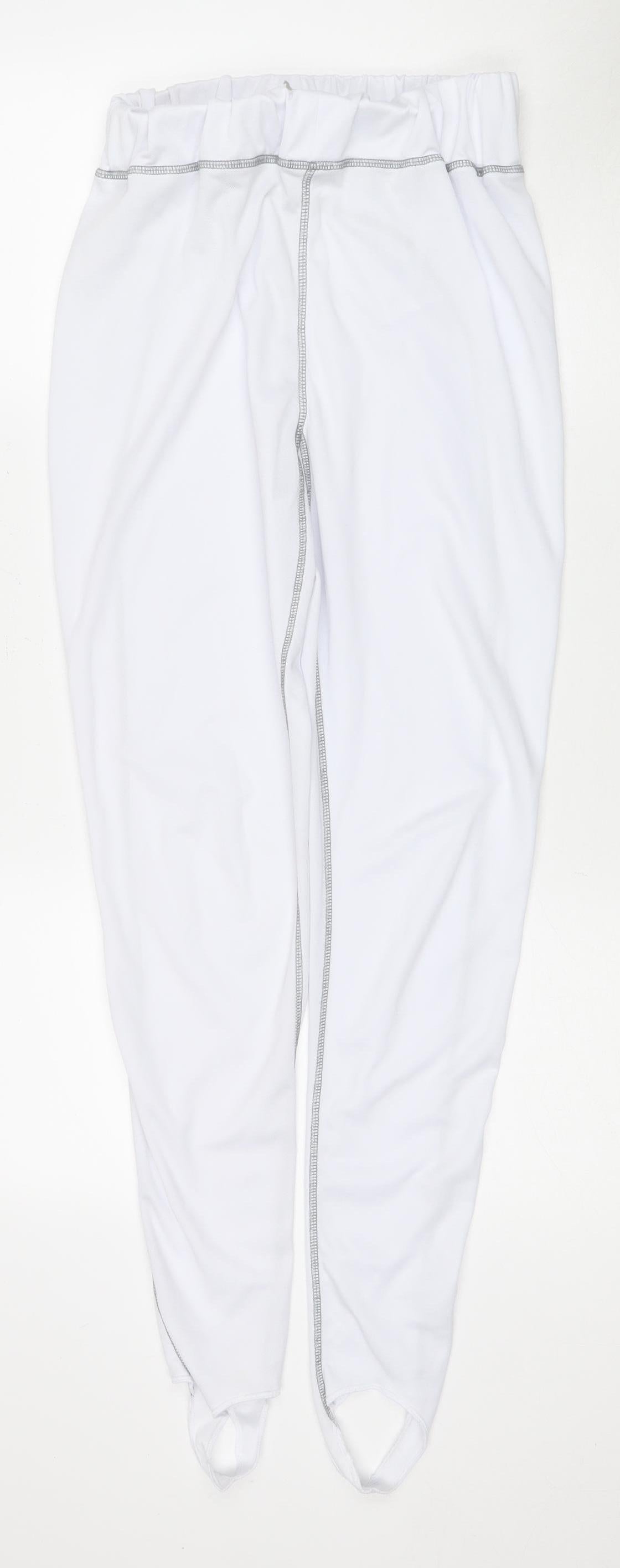 Equestrian Women's White Stirrup Riding Trousers - M