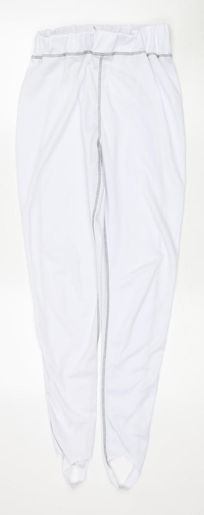 Equestrian Women's White Stirrup Riding Trousers - M
