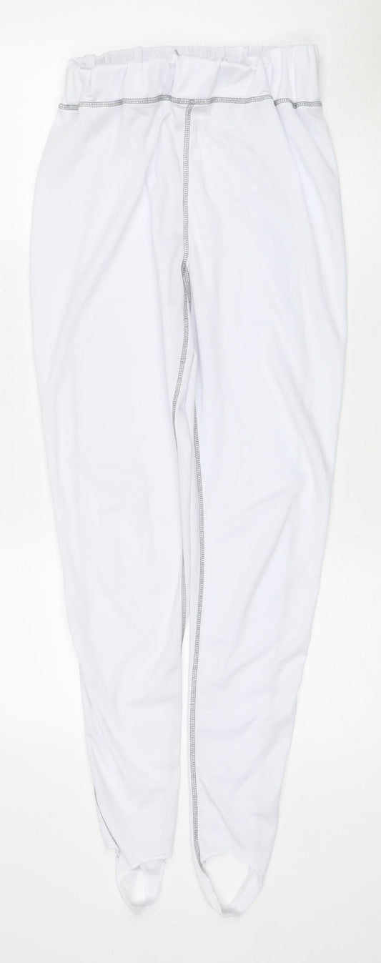 Equestrian Women's White Stirrup Riding Trousers - M