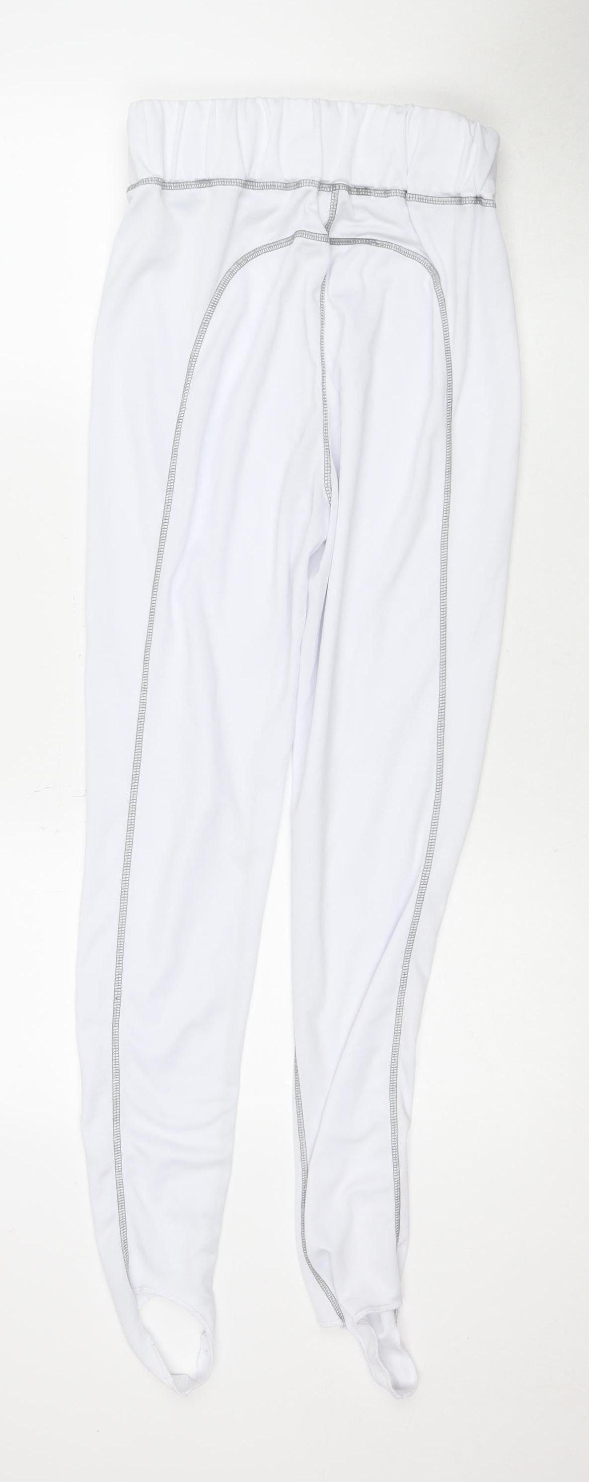 Equestrian Women's White Stirrup Riding Trousers - M