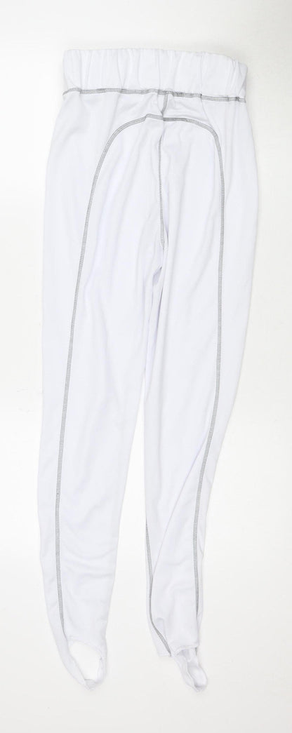 Equestrian Women's White Stirrup Riding Trousers - M