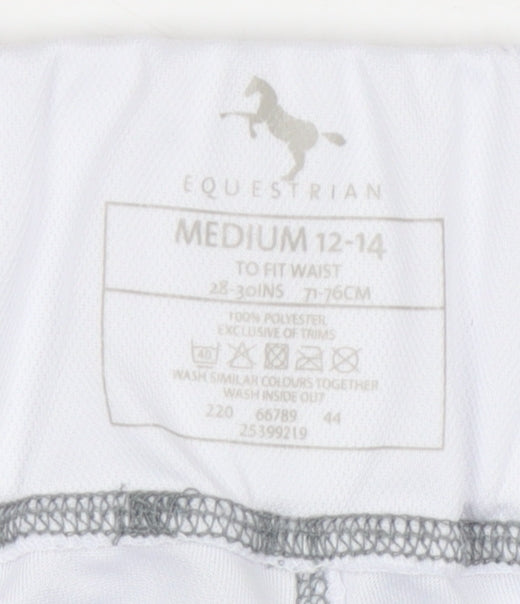 Equestrian Women's White Stirrup Riding Trousers - M