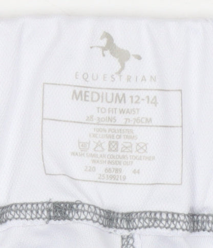 Equestrian Women's White Stirrup Riding Trousers - M