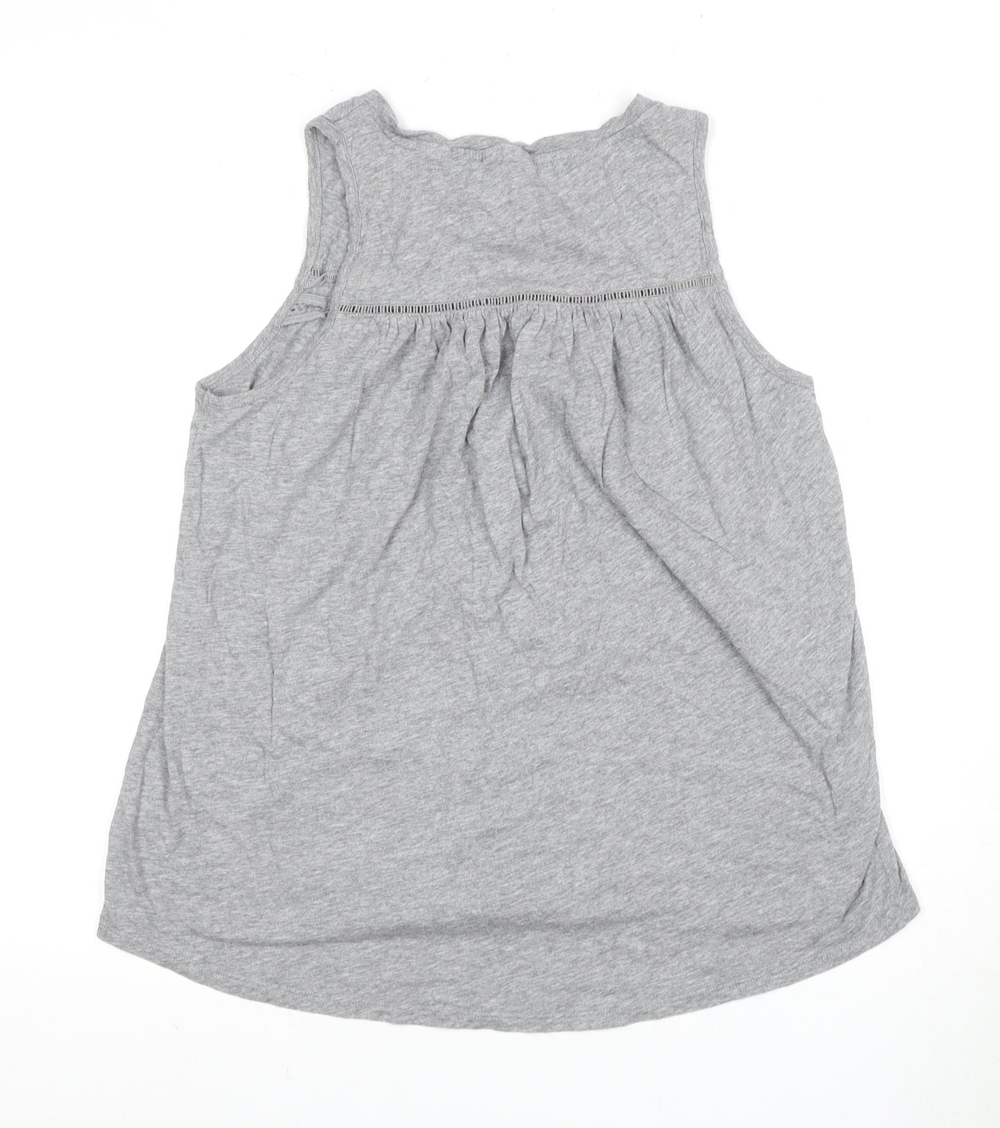 Womens UK Size M Gap Grey Basic Tank