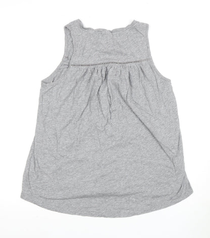 Womens UK Size M Gap Grey Basic Tank