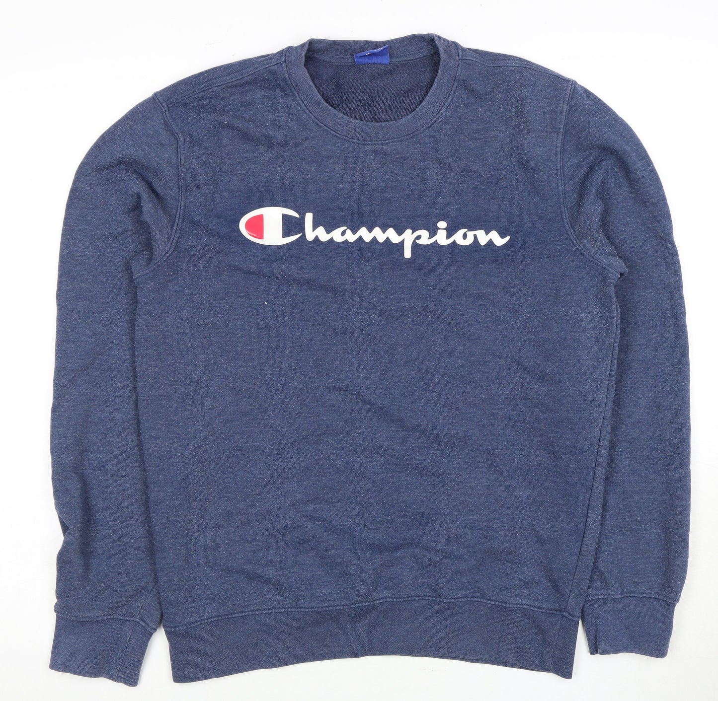 Mens UK Size M Champion Blue Pullover Sweatshirt