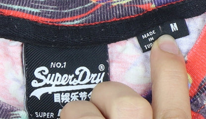 SuperDry Men's Red Floral T-Shirt Medium