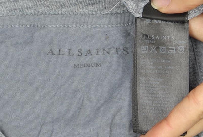 Mens UK Size M AllSaints Grey  T-Shirt