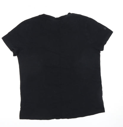 Unisex Adults UK Size S NASA Black Basic T-Shirt