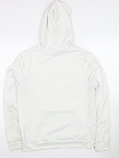 Tommy Sport Men's White Hoodie Size S Pullover