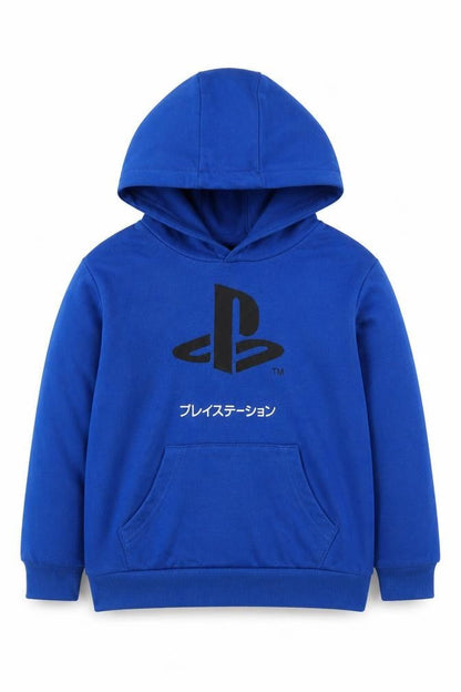 Official PlayStation Blue Boys Pullover Hoodie, Size 5-6 Years