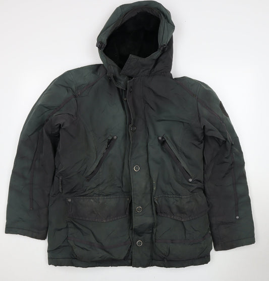 Mens UK Size 48 Strellson Swiss Cross Green Basic Jacket