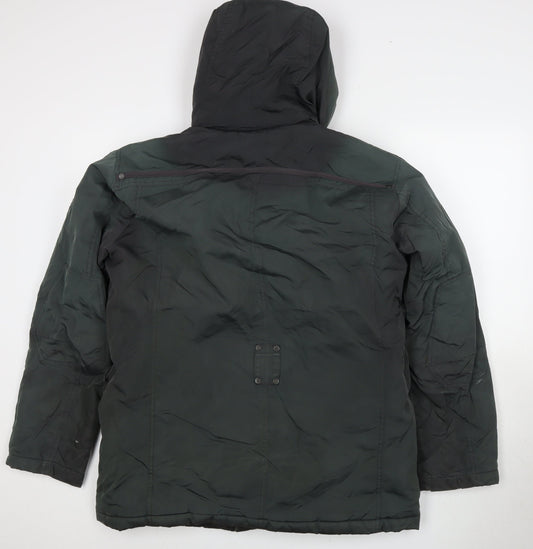 Mens UK Size 48 Strellson Swiss Cross Green Basic Jacket