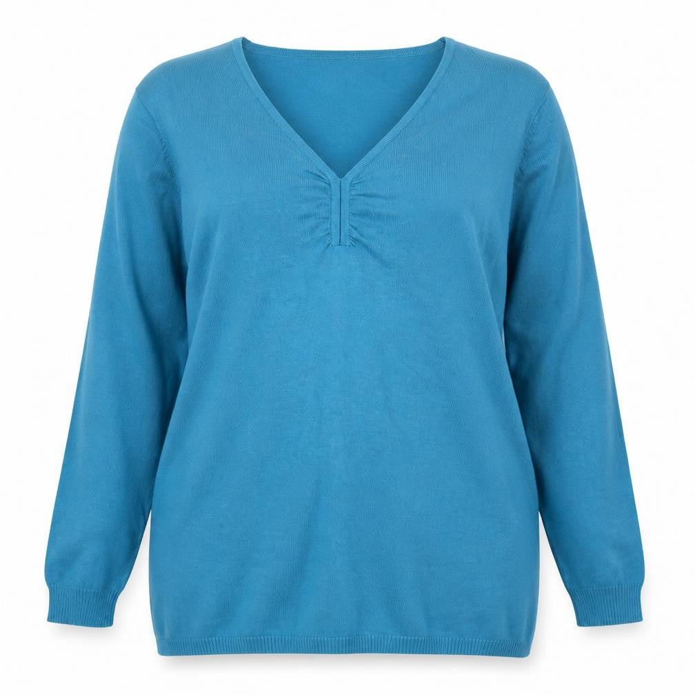 Womens UK Size L Damart Blue Pullover Jumper