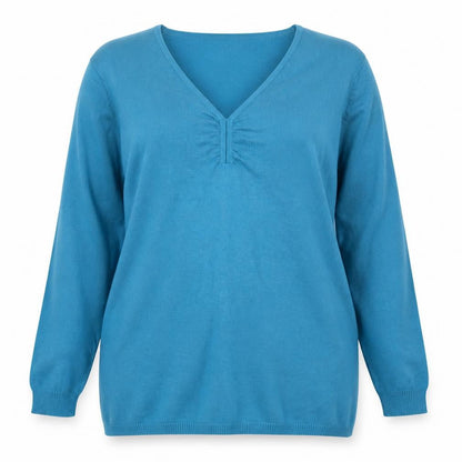 Womens UK Size L Damart Blue Pullover Jumper