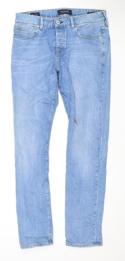 Mens UK Size 31 Scotch & Soda  Straight Blue Jeans