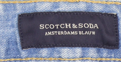 Mens UK Size 31 Scotch & Soda  Straight Blue Jeans