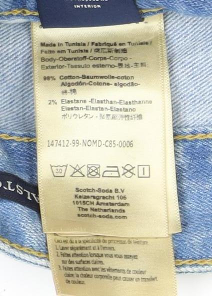 Mens UK Size 31 Scotch & Soda  Straight Blue Jeans