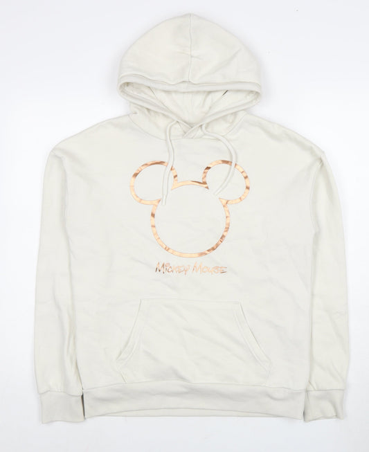 Unisex Adults UK Size XS Disney Ivory Pullover Hoodie