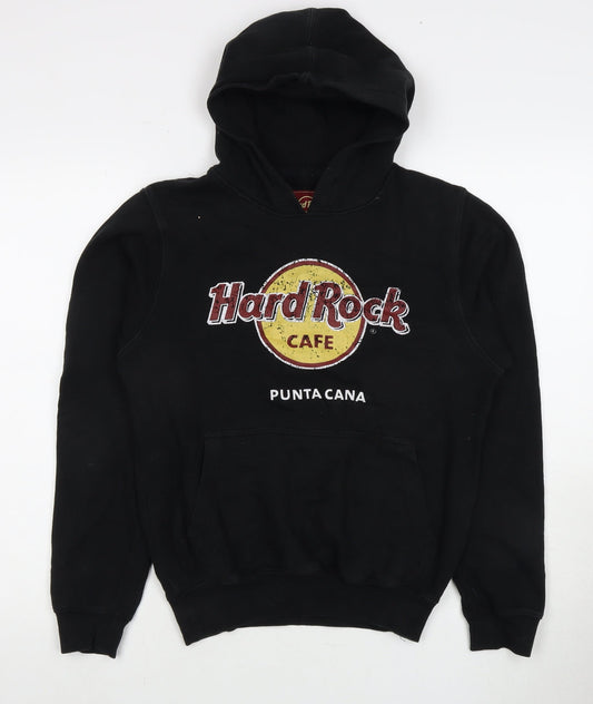 Mens UK Size S Hard Rock Cafe Black Pullover Hoodie