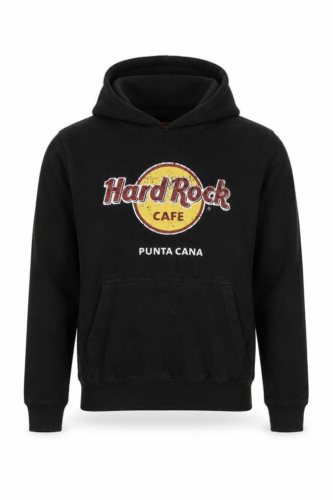 Mens UK Size S Hard Rock Cafe Black Pullover Hoodie