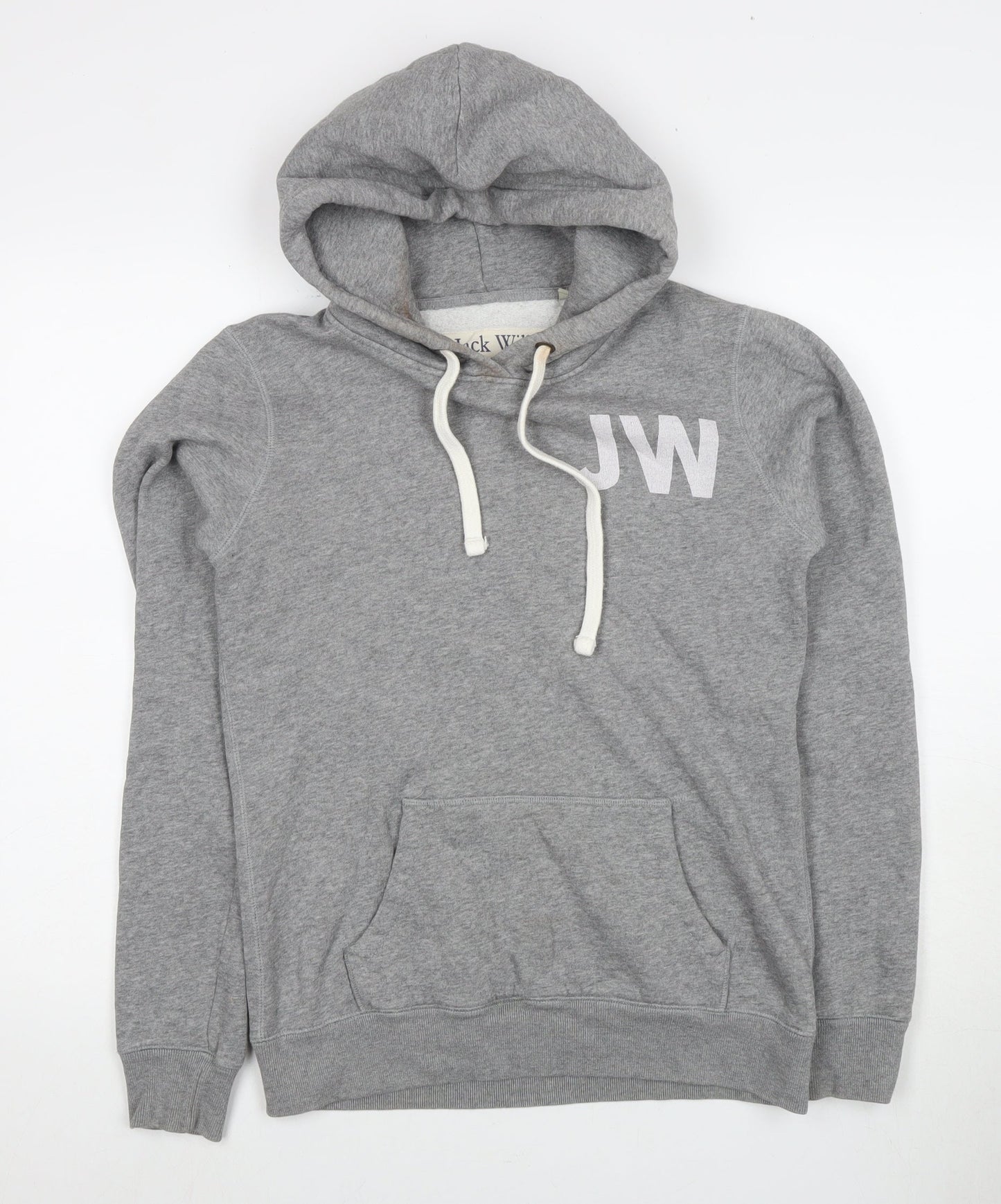 Unisex Adults UK Size 10 Jack Wills Grey Pullover Hoodie