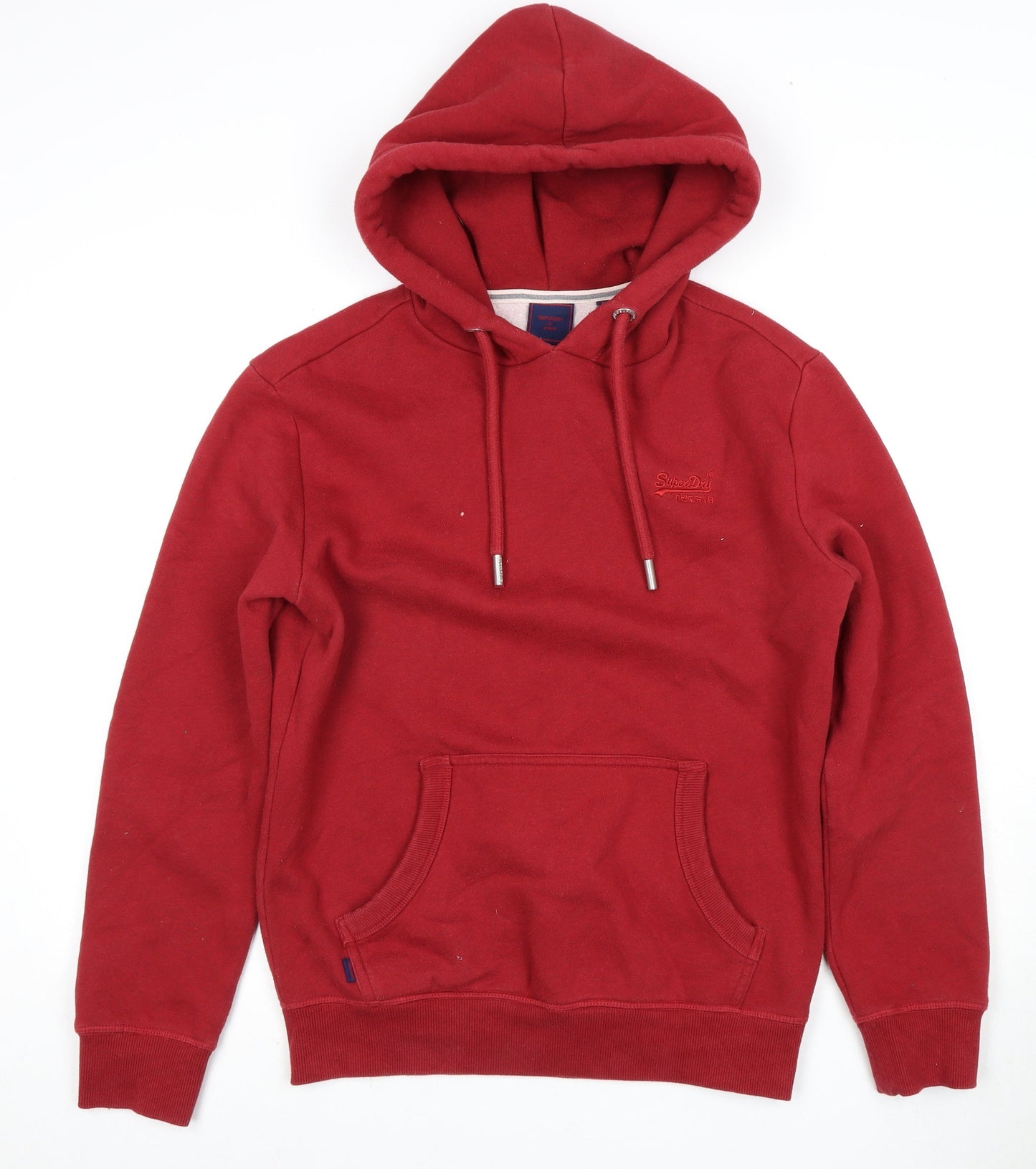 Superdry Men's Red S Pullover Hoodie with Logo