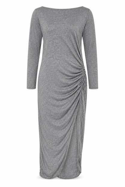 River Island Grey Long Jersey Dress, Size 12, Women