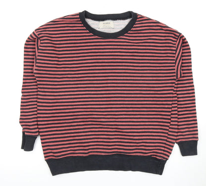 Unisex Adults UK Size S Pull&Bear Multicoloured Pullover Sweatshirt