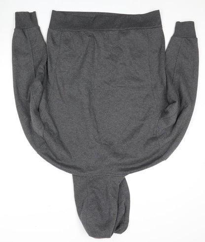 Mens UK Size M Slazenger Grey Pullover Hoodie