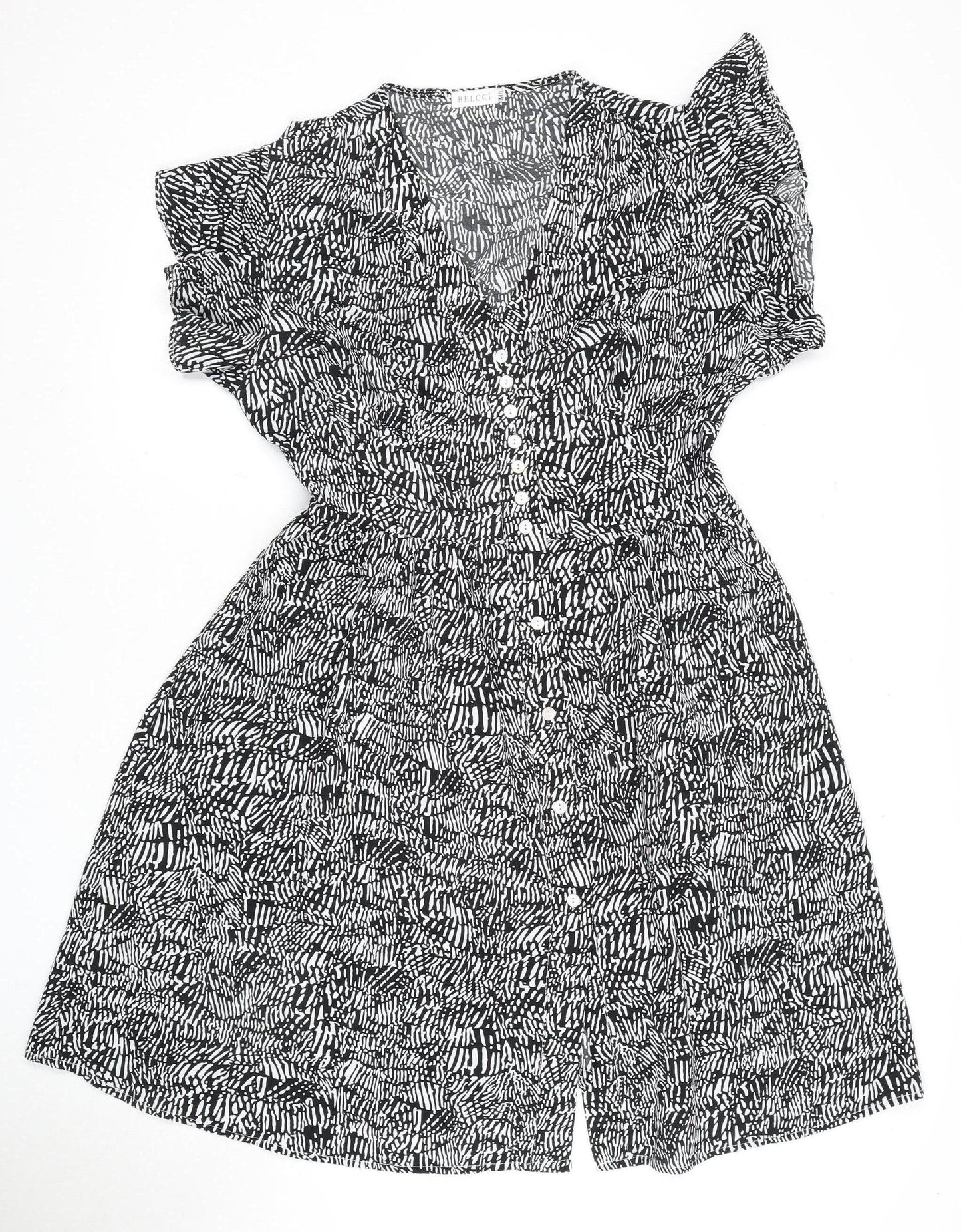 Belcci Women's Black Animal Print Dress