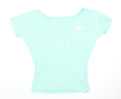 Womens UK Size 2XS Nike Green  T-Shirt